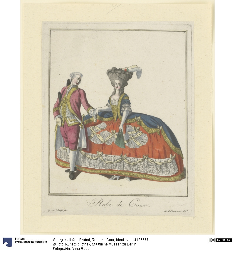 Costume During The Time Of Louis XVI, (1885). Artist: Durin